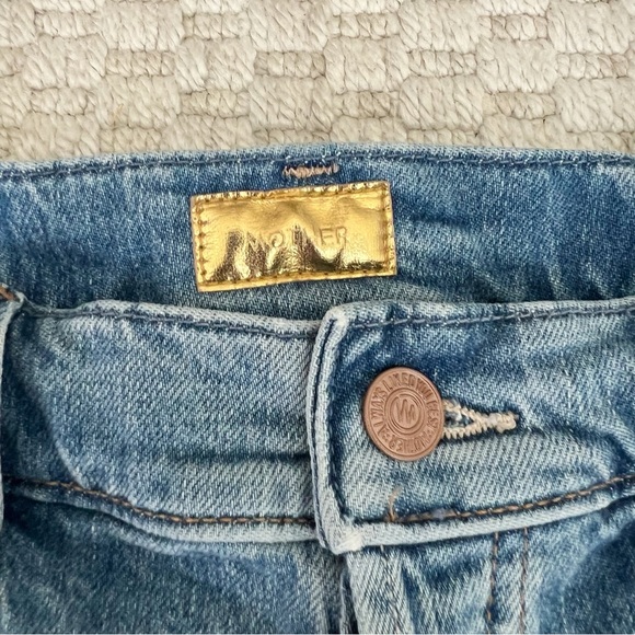 MOTHER The Mid Rise Hiker Hover Classic Blue Women's Jeans - Picture 5 of 11